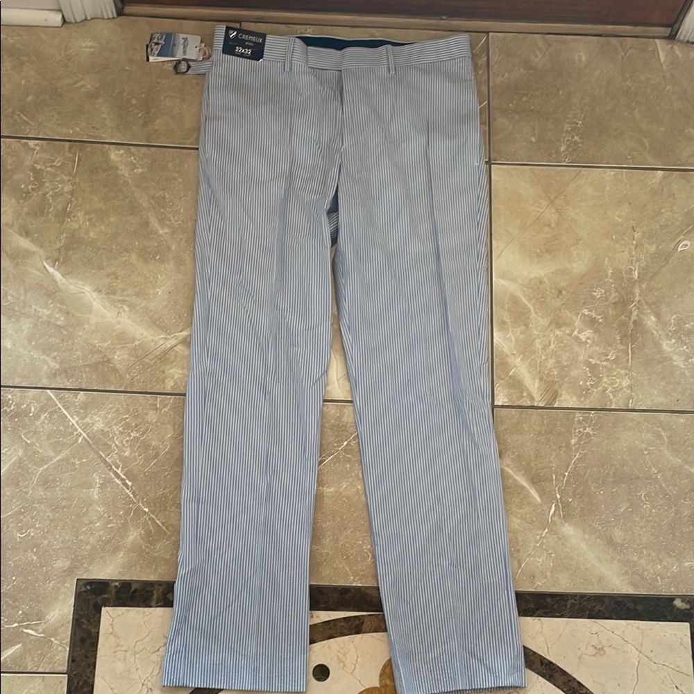Men's Light Blue Striped Pants